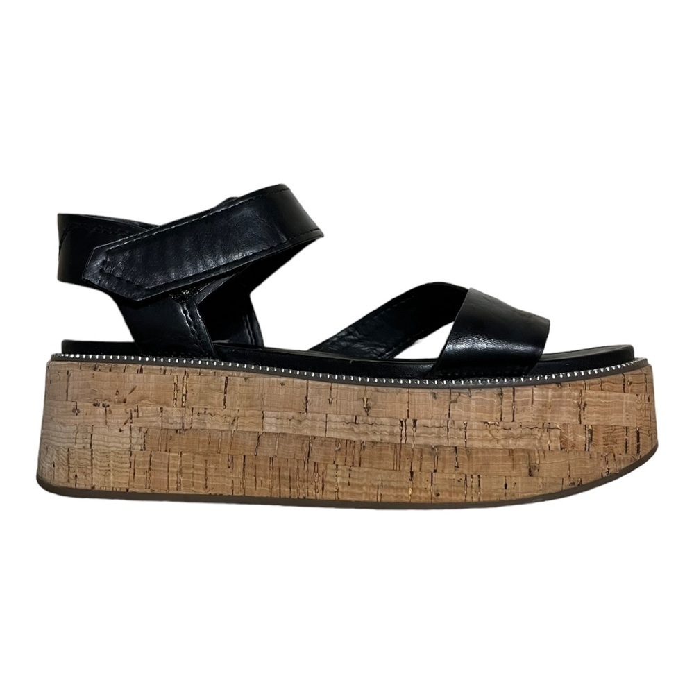 Franco Sarto Black Platform Sandals